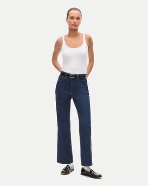 J.Crew Petite Charley Kickout Cropped Jean - Blue