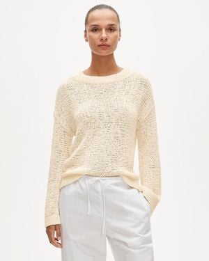 J.Crew Montauk Pullover Sweater - White