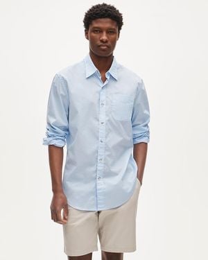 J.Crew Seaport Lightweight Poplin Shirt - Blue