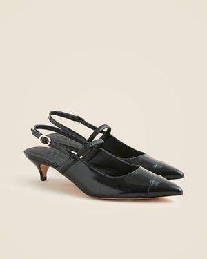 J.Crew Robin Mary Jane Kitten Heels - Black