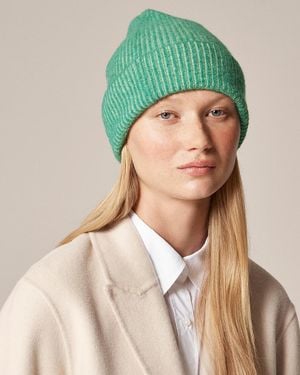 J.Crew Plaited Beanie - Green