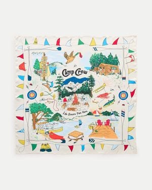 J.Crew Camp Crew Silk Bandana - Blue