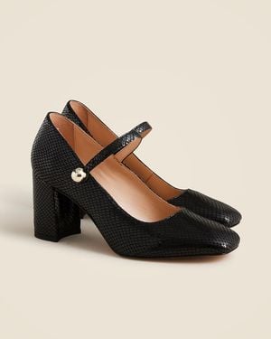 J.Crew Maisie Mary Jane Heels - Black