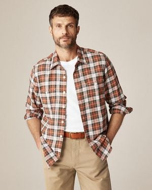 J.Crew Cotton-Hemp Blend Twill Workshirt - Multicolor