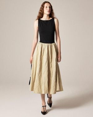 J.Crew Boatneck Mixy Dress - Natural