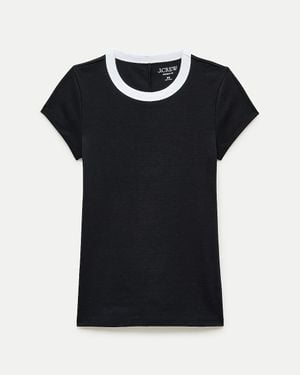 J.Crew Perfect-Fit Ringer T-Shirt - Black