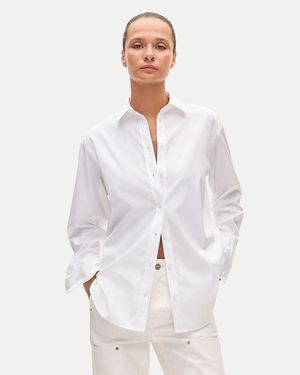 J.Crew Esme Relaxed-Fit Button-Up Shirt - White