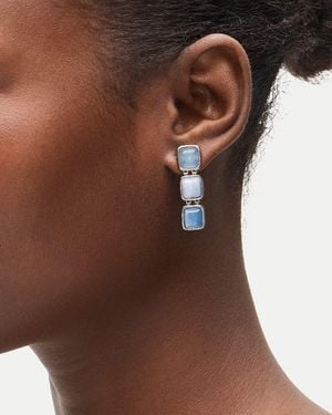 J.Crew Linear Stone Earrings - Brown