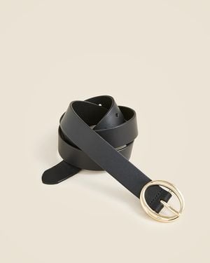 J.Crew Round Buckle Belt - Black