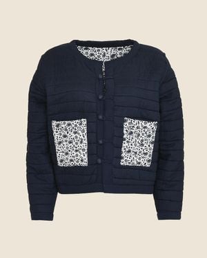 J.Crew Sz Blockprints Poppy Jacket - Blue