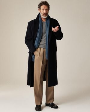 J.Crew New York Double-Breasted Overcoat - Blue