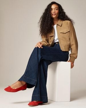 J.Crew Quinn Ballet Flats - Red
