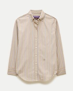 J.Crew Eckhaus Latta X Overlap Button-Down Shirt - Natural