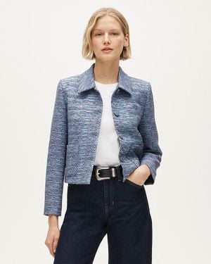 J.Crew Cropped Lady Jacket - Blue
