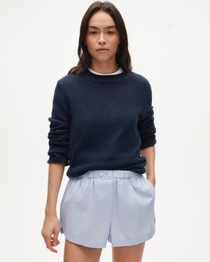 J.Crew End-On-End Cotton Boxer Short - Blue