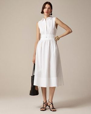 J.Crew Fitted-Waist Shirtdress - Natural