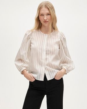 J.Crew Button-Up Top - Natural