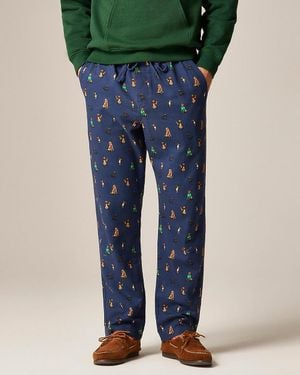 J.Crew Flannel Pajama Pant - Blue