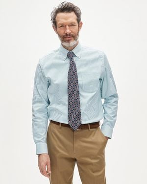 J.Crew Bowery Performance Stretch Oxford Shirt With Button-Down Collar - Blue