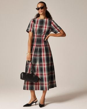 J.Crew Short-Sleeve Midi Dress - Natural