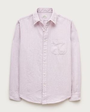 J.Crew Washed Linen Shirt With Point Collar - Pink