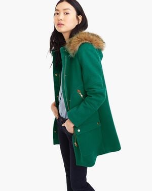 J.Crew Petite Chateau Parka - Green