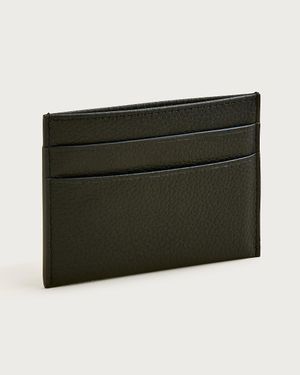 J.Crew Leather Double-Sided Cardholder - Black