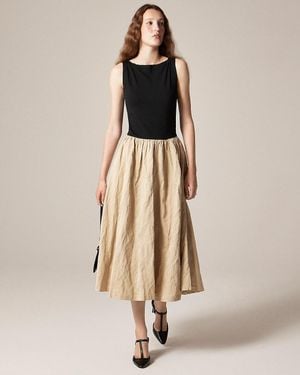 J.Crew Boatneck Mixy Dress - Natural
