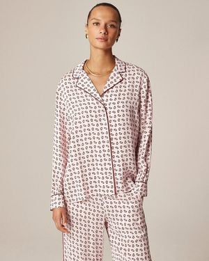 J.Crew Drapey Camp-Collar Shirt - Pink
