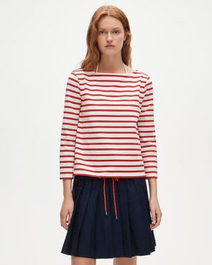 J.Crew Boatneck T-Shirt - Red