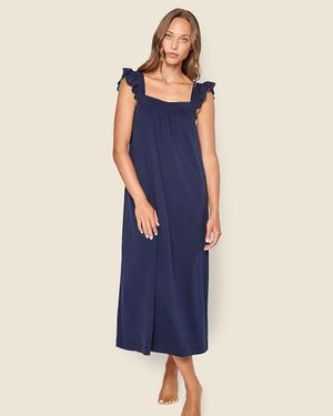 J.Crew Petite Plume Pima Cotton Clara Nightgown - Blue