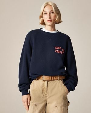 J.Crew "Classic-Fit "Kind Of Preppy" Graphic Crewneck - Blue