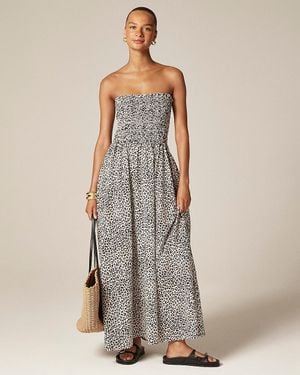 J.Crew Smocked Maxi Dress - White