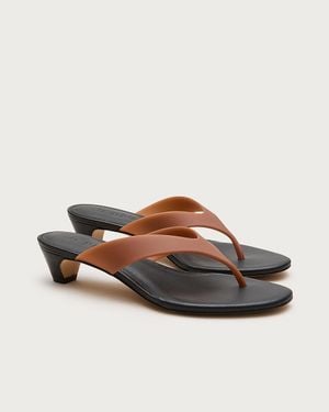 J.Crew Jelly Kitten-Heel Sandals - Brown
