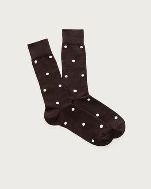 J.Crew Polka-Dot Socks - Black