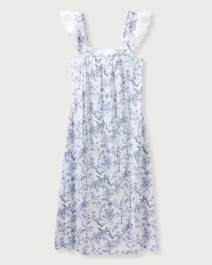 J.Crew Petite Plume Pima Cotton Clara Nightgown - Blue