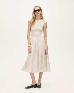 J.Crew Tall Lina Midi Dress - White