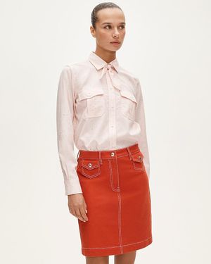 J.Crew Utility-Pocket Pencil Skirt - White