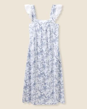 J.Crew Petite Plume Pima Cotton Clara Nightgown - Blue