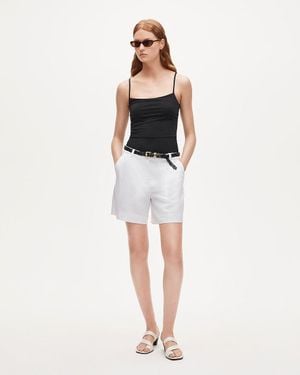 J.Crew Pleated Trouser Short - White