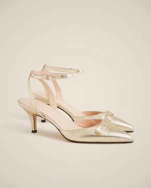 J.Crew Made-In-Italy Colette Bow Pumps - Natural