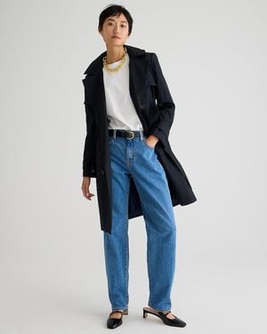 J.Crew Petite New Icon Trench - Blue