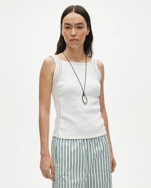 J.Crew Crochet Sweater-Tank - White