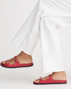 J.Crew Colbie Buckle Sandals - White