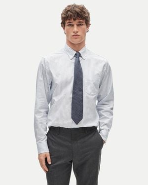 J.Crew Thomas Mason For Cotton Poplin Dress Shirt - Gray