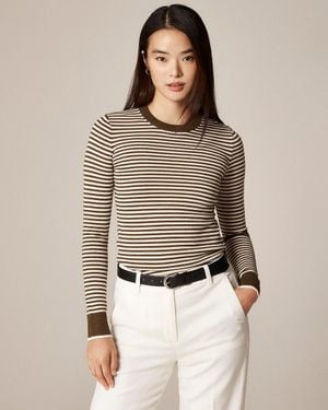 J.Crew Carolyn Fitted Crewneck Sweater - Brown