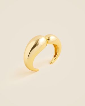 J.Crew Khiry X Large Two-Talon Cuff Bracelet - Metallic