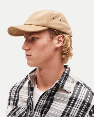J.Crew Wool-Blend Baseball Cap With Suede Brim - White