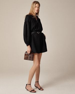 J.Crew Gathered Popover Dress - Black