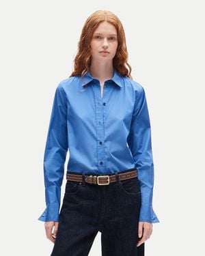 J.Crew Jules Classic-Fit Button-Up Shirt - Blue